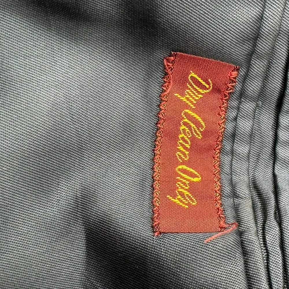 Vintage Arnie 42 XL‎ Wool Sport Coat Jacket Black Blazer Gold Umbrella Buttons